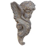 Design Toscano Victorial Heraldic Cherub Wall Pocket
