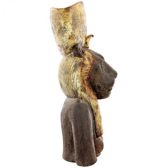 Design Toscano Egyptian Lion Goddess Sekhmet Bust Wall Planter