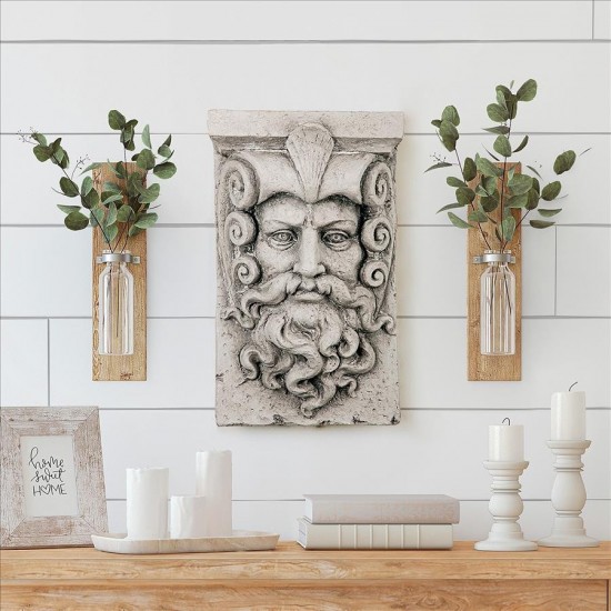 Design Toscano Poseidon Greek God Wall Sculpture