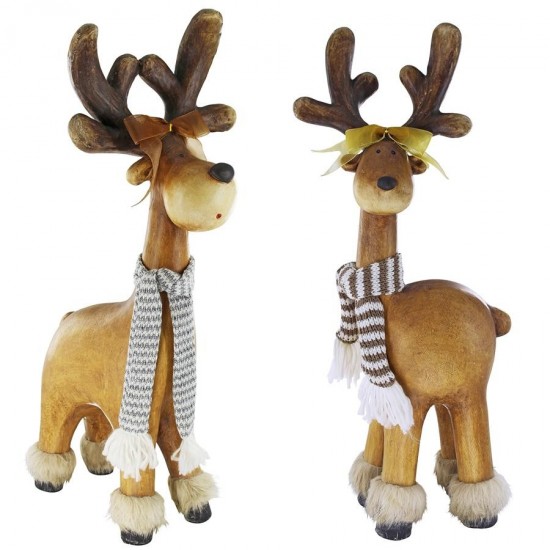 Design Toscano S/2 Santas Second Team Reindeer