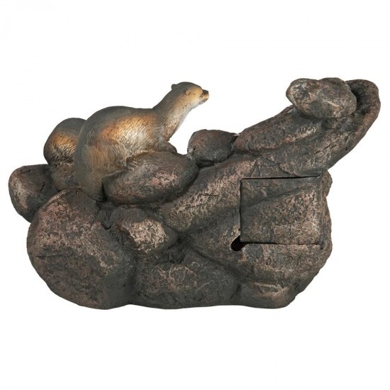 Design Toscano Curious Sea Otters Fountain