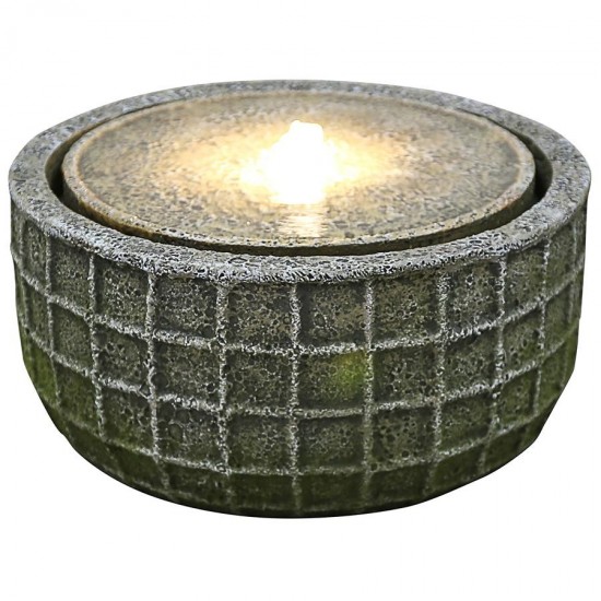 Design Toscano Stone Basket Bubbling Fountain