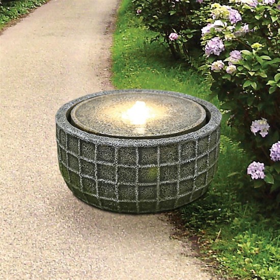 Design Toscano Stone Basket Bubbling Fountain