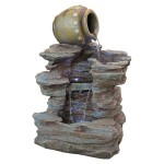 Design Toscano Spilled Jug Cascading Garden Fountain