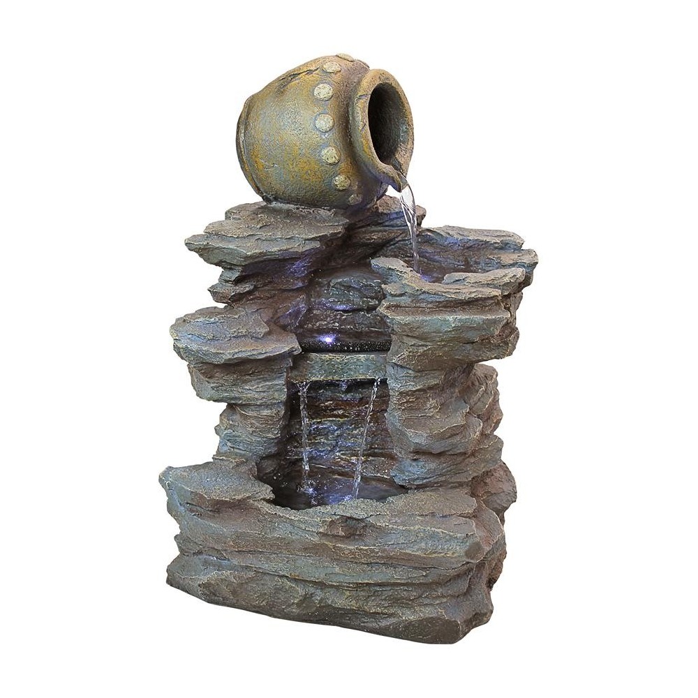 Design Toscano Spilled Jug Cascading Garden Fountain