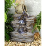 Design Toscano Spilled Jug Cascading Garden Fountain