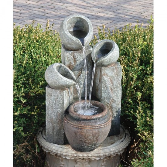 Design Toscano Hadrians Villa 4 Urn Garden Fountain