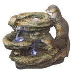 Design Toscano Bright Water Otters Garden Fountain