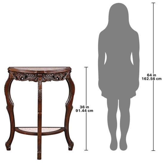 Design Toscano Lady Juliets Marble Topped Table