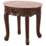 Design Toscano Chantret Marble Topped Side Table