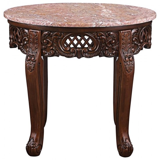 Design Toscano Chantret Marble Topped Side Table