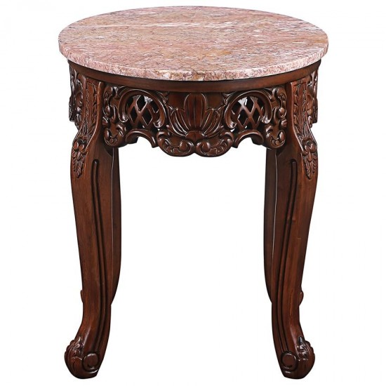 Design Toscano Chantret Marble Topped Side Table