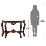 Design Toscano Royal Baroque Console W/Marble Top