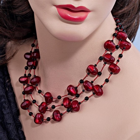 Design Toscano Awash In Crimson Necklace