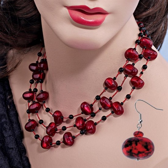 Design Toscano Awash In Crimson Jewelry Set