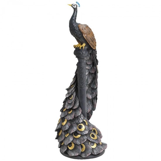 Design Toscano Peacocks Garden View Statue