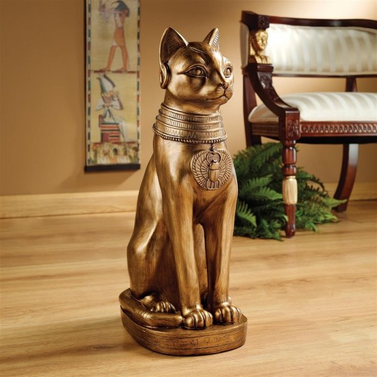 Design Toscano Golden Bastet Statue