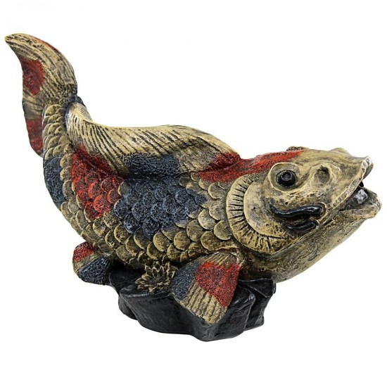 Design Toscano Showa Asian Koi Spitter Piped Statue