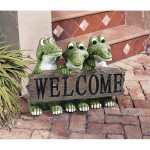 Design Toscano Ragin Cajun Crocodile Welcome Sign