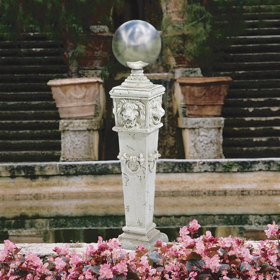 Design Toscano Lion Head Gazing Globe