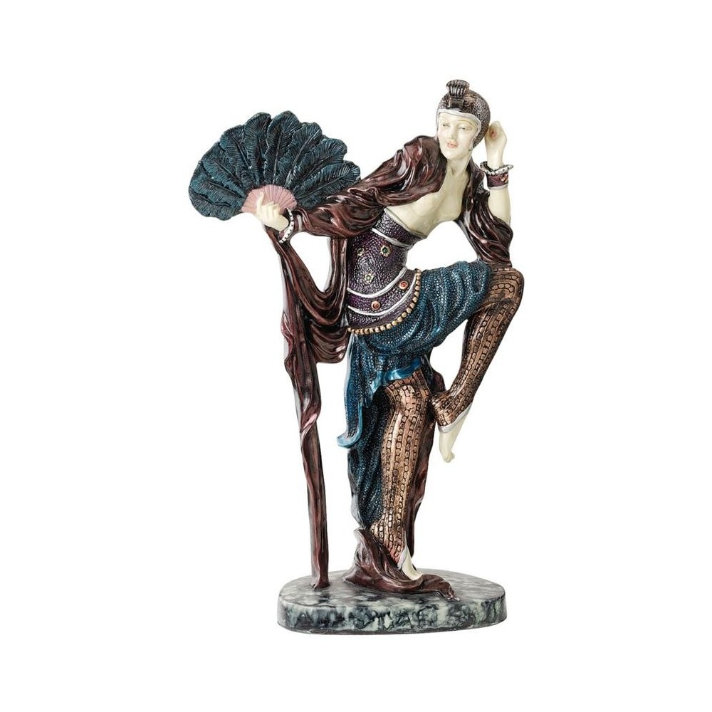 Design Toscano Chiparus Fan Dancer Lady Design Toscano Chiparus Fan Dancer Lady