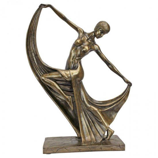 Design Toscano Mistress Of The Dance Art Deco Statue