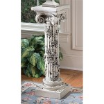 Design Toscano Rose Garland Pedestal