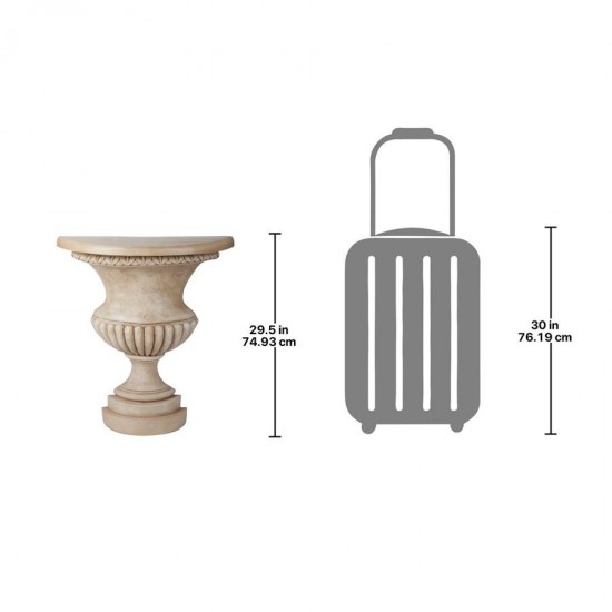 Design Toscano Garden Of Versailles Wall Urn Console