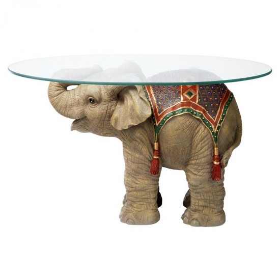 Design Toscano Jaipur Elephant Festival Table