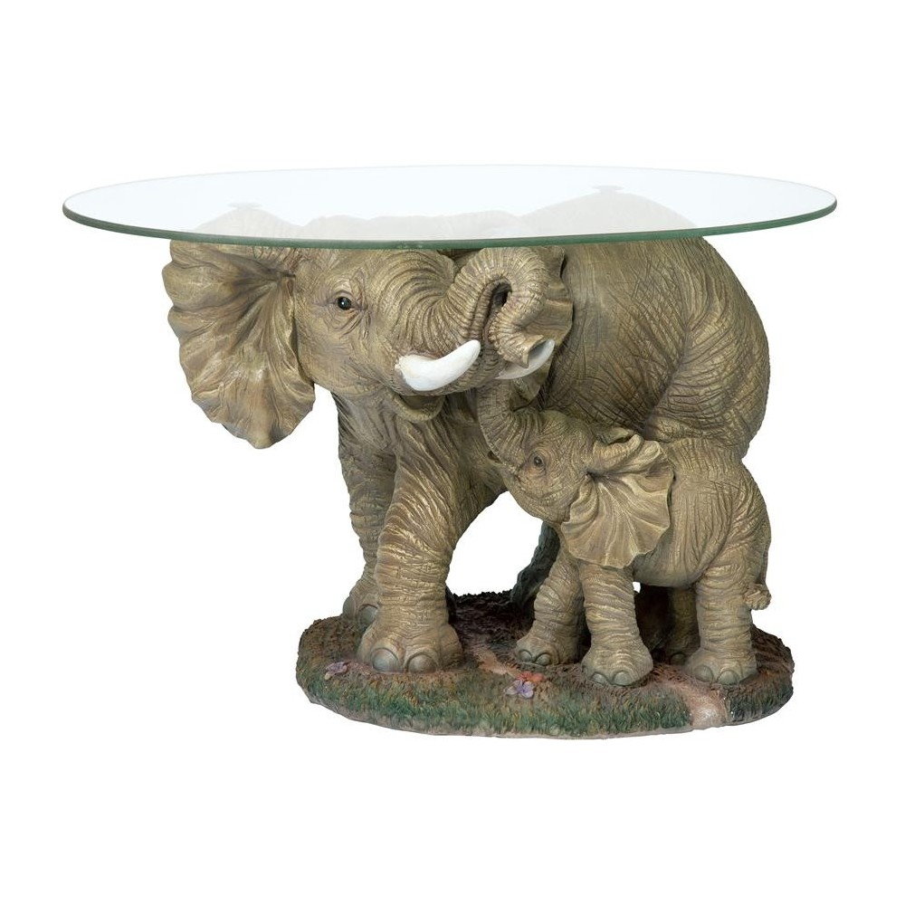 Design Toscano Elephants Majesty Cocktail Table