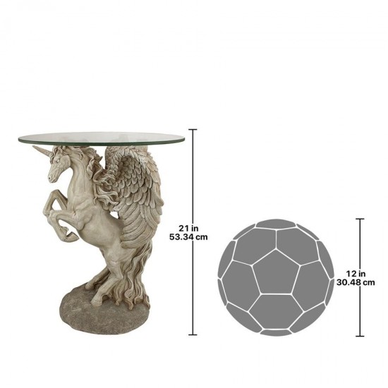 Design Toscano Mystical Winged Unicorn Table