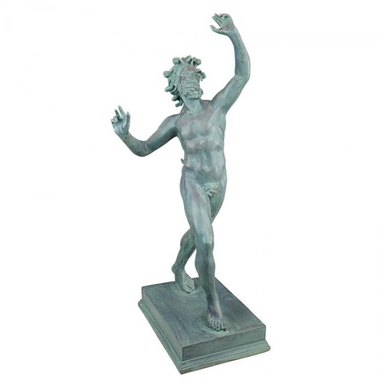 Design Toscano Grande Dancing Faunus Of Pompeii Statue