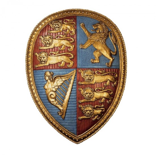 Design Toscano Queen Victorias Coat Of Arms Shield