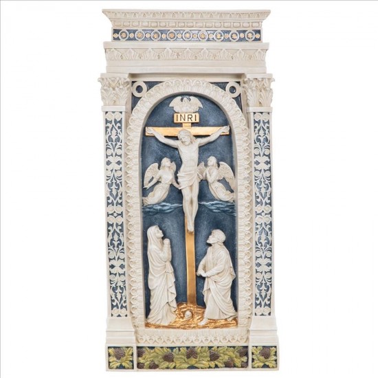 Design Toscano Crucifixion By Della Robbia Plaque