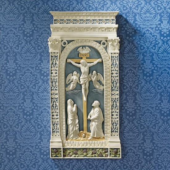 Design Toscano Crucifixion By Della Robbia Plaque