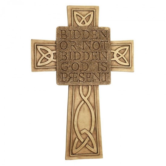 Design Toscano God Is Present Celtic Cross Plaque