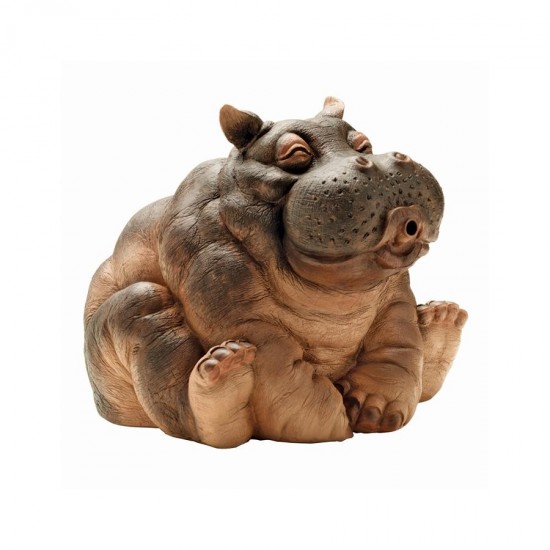 Design Toscano Hanna The Hippo Spitter Piped Statue