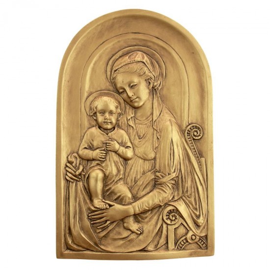 Design Toscano Mother Mary And Infant Jesus Plaque