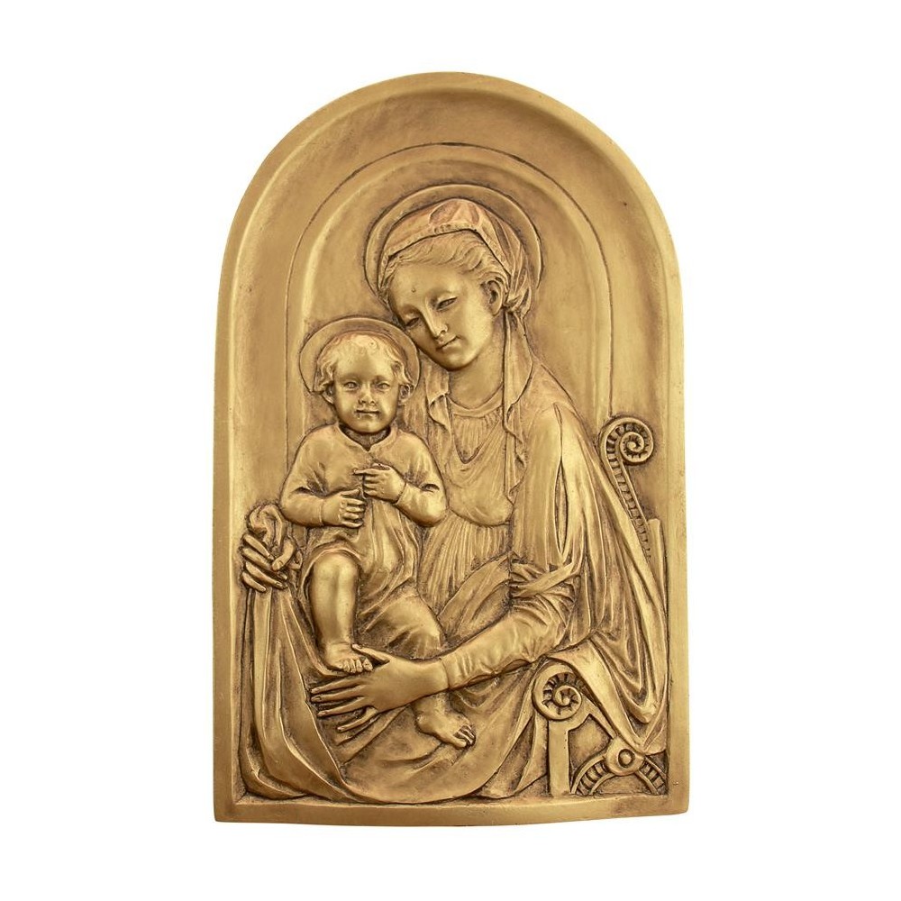 Design Toscano Mother Mary And Infant Jesus Plaque