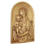 Design Toscano Mother Mary And Infant Jesus Plaque