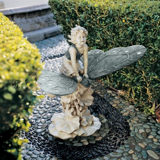 Design Toscano Fairys Wondrous Butterfly Ride Statue