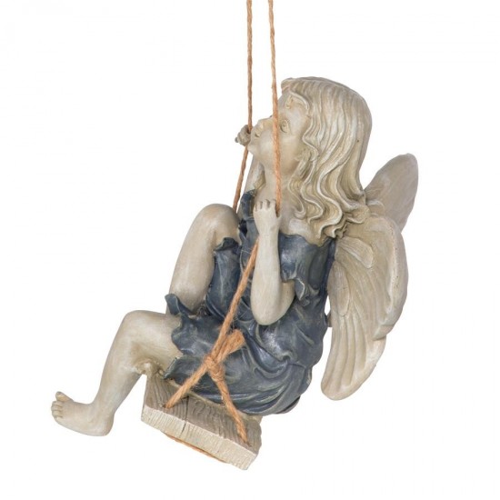 Design Toscano Summertime Fairy On A Swing Statue