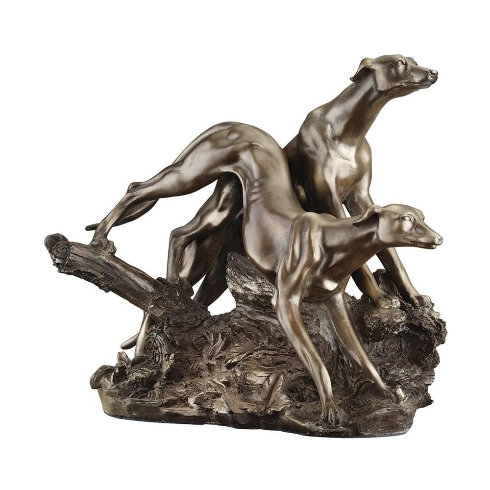 Design Toscano Ahead Of The Pack Greyhound Sculpture