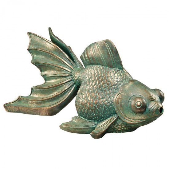 Design Toscano Butterfly Koi Piped Statue