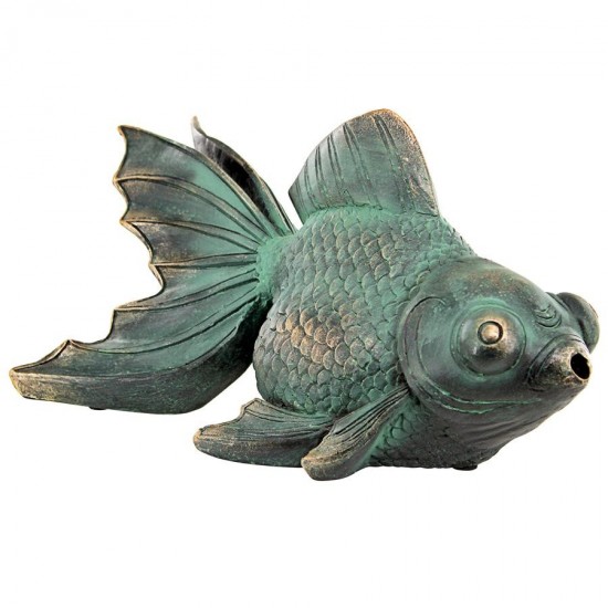 Design Toscano Butterfly Koi Piped Statue