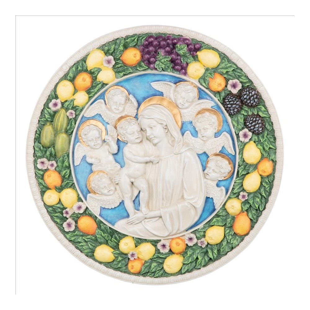 Design Toscano Virgin Mary And Child Roundel