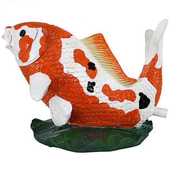 Design Toscano Kohaku Koi Piped Statue