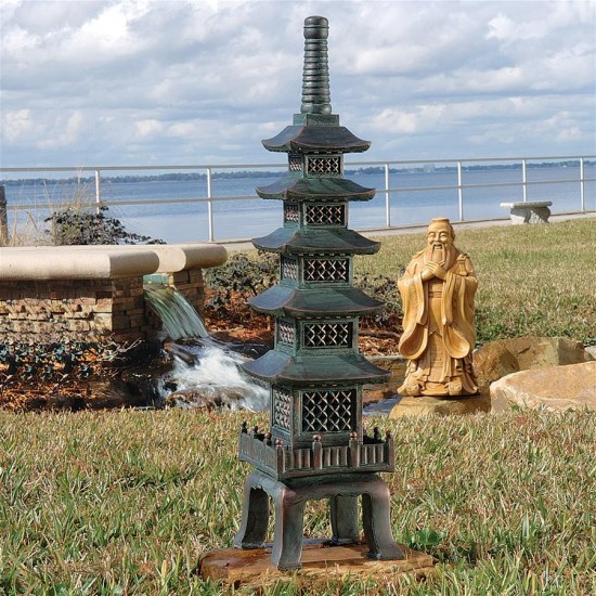 Design Toscano Nara Temple Garden Pagoda Statue