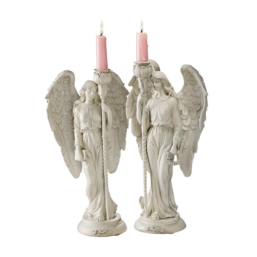 Design Toscano Angels Of Virtue Candleholders