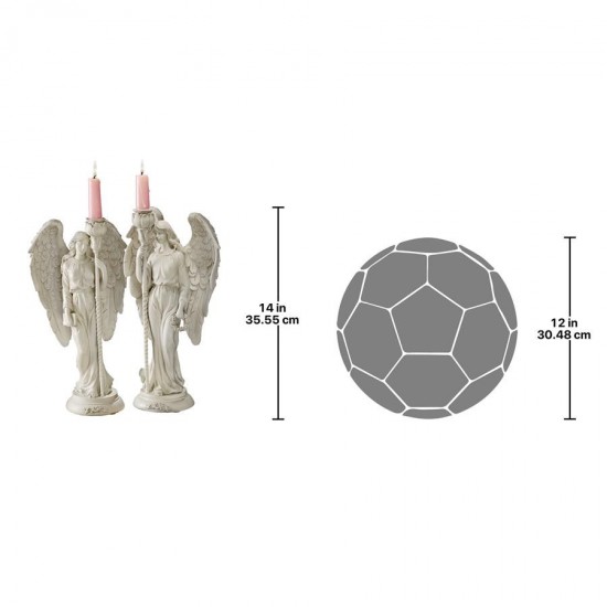 Design Toscano Angels Of Virtue Candleholders